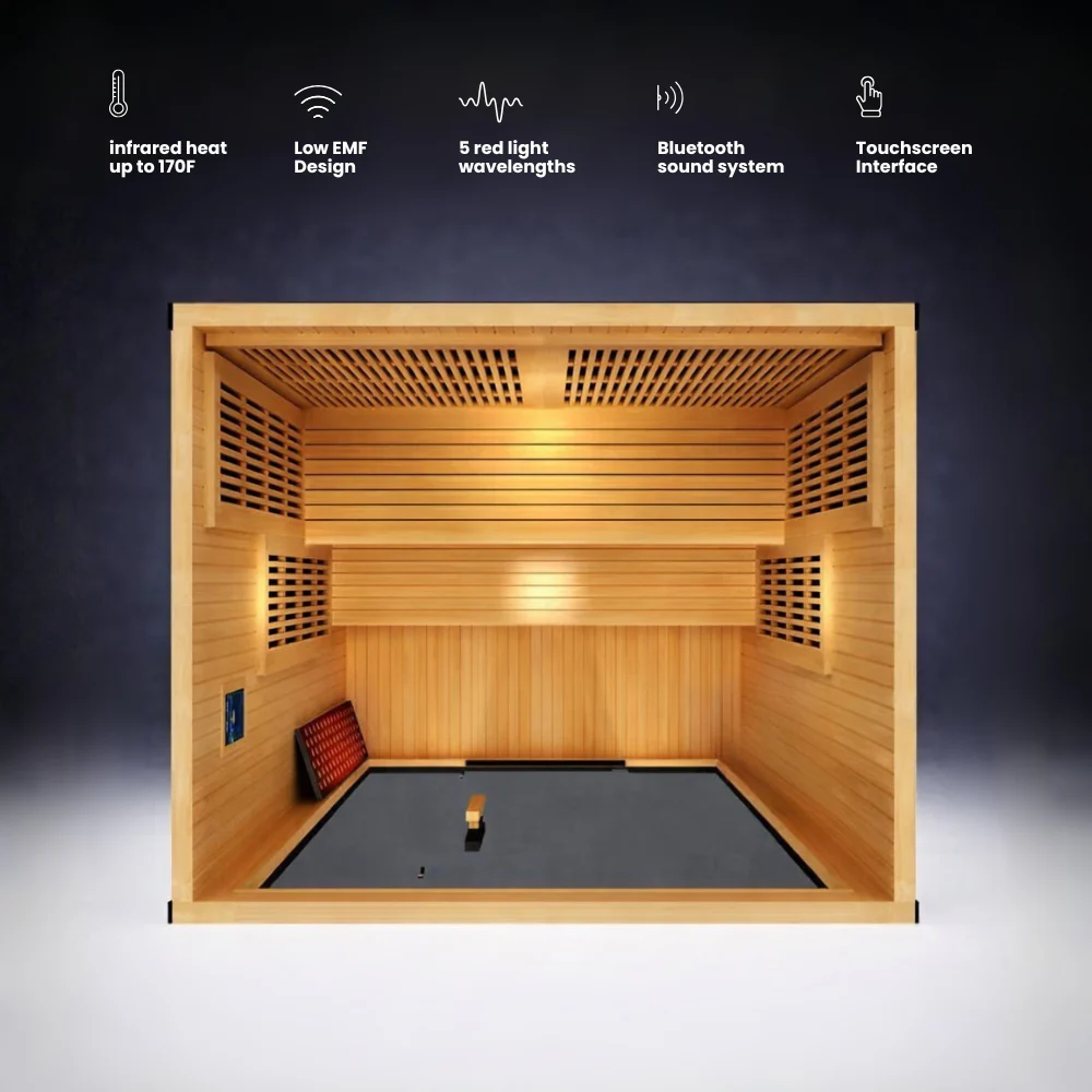 Stealth Plunge + Forge Full Spectrum Infrared + Red light Sauna (3-4 person) - Image 4