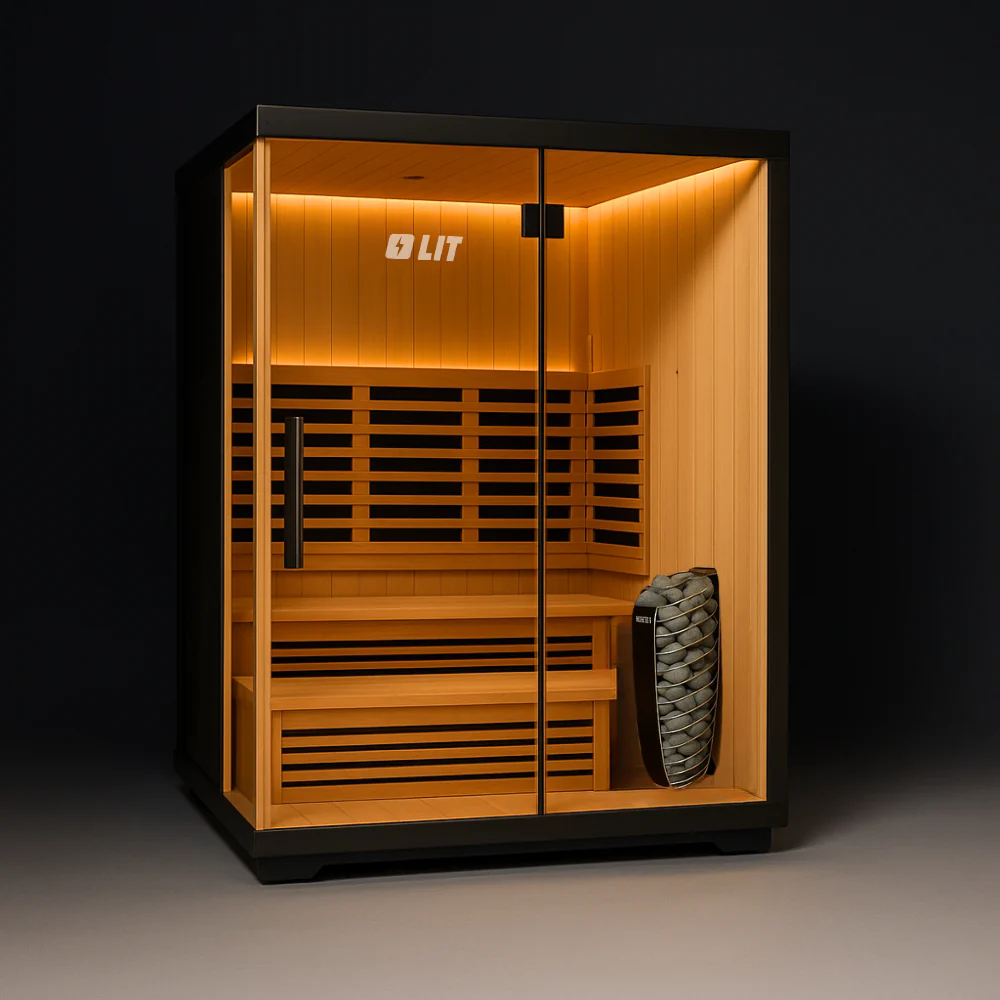 Stealth Luxe Barrel Plunge + Titan Hybrid Sauna (2 person) - Image 5